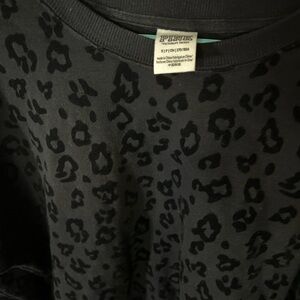 PINK Victoria's Secret Black Animal Print Hoodie